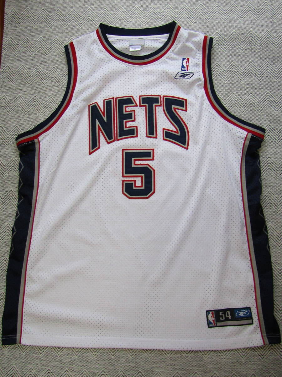 バーゲンで 美品 NBA NETS ジェイソン・キッド KIDD ＃5 ニュージャージー・ネッツ reebok リーボック製 オーセンティック ユニフォーム 当時物 Lサイズ