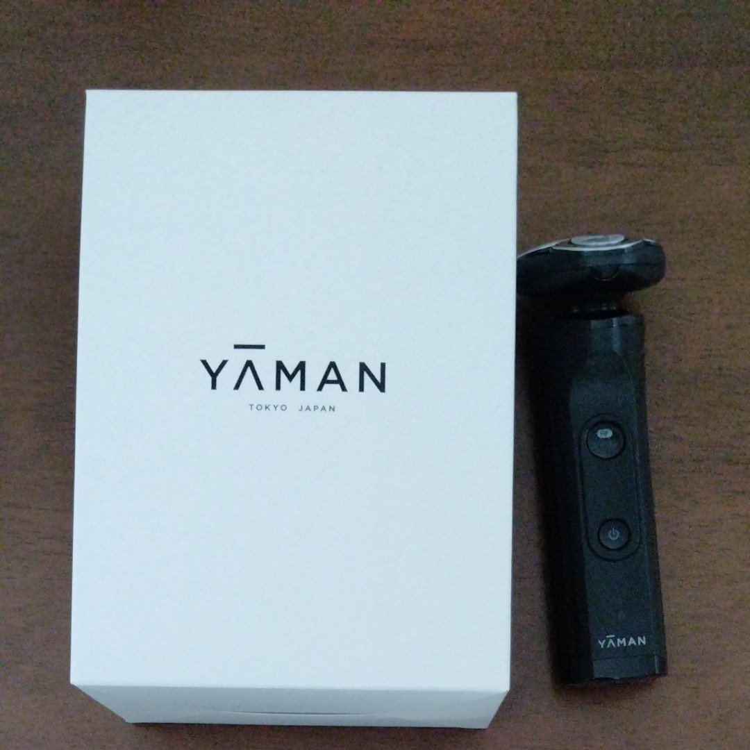 YA-MAN (ヤーマン) 電動シェーバー HOT SHAVE 髭剃り シェービング 美顔器 ブラック YJEC0B