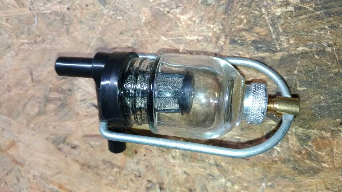  old model glass made fuel filter unused new goods 