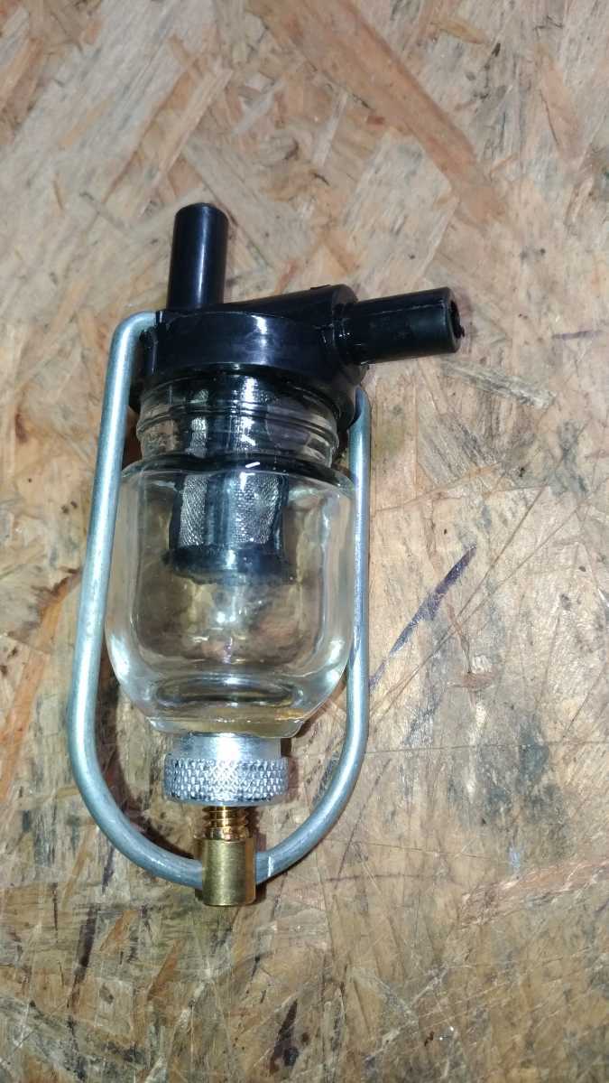  old model glass made fuel filter unused new goods 