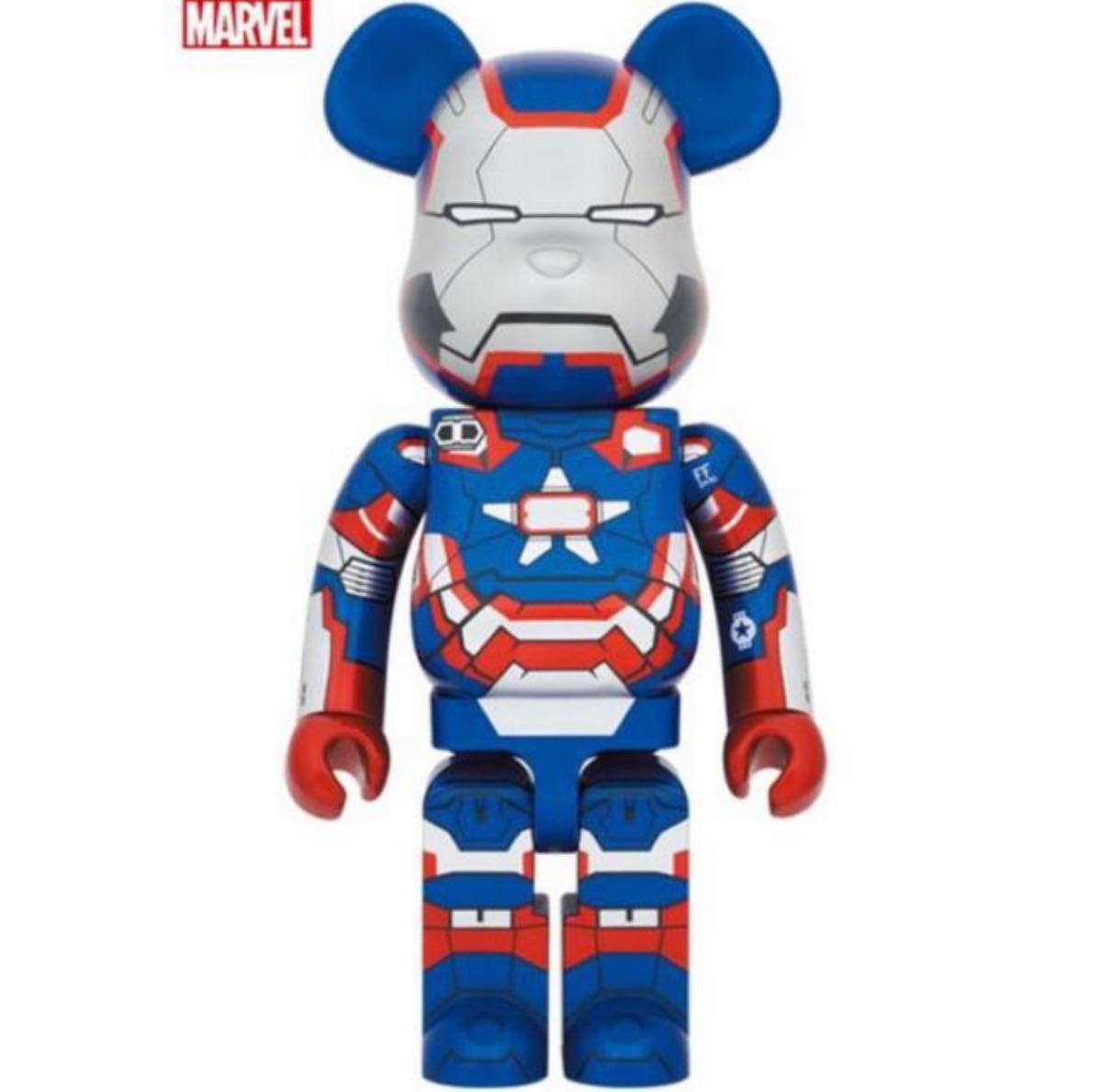 BE@RBRICK IRON PATRIOT 1000％　アイアンマン　　　 ベアブリック メディコム・トイ　パトリオット