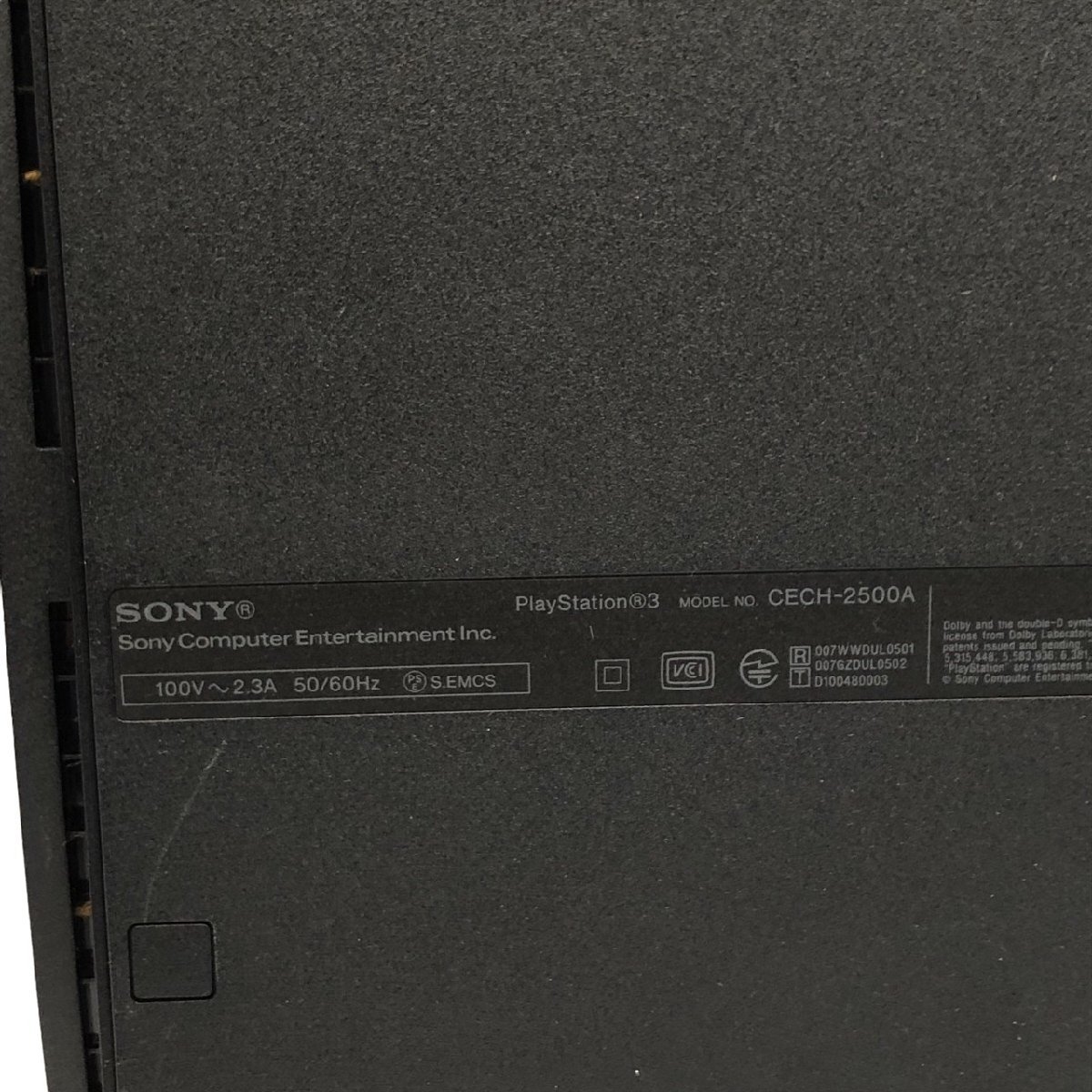起動確認済み SONY ソニー PlayStation3 プレイステイション3 プレステ3 CECH-2500A 初期型 本体のみ_画像8
