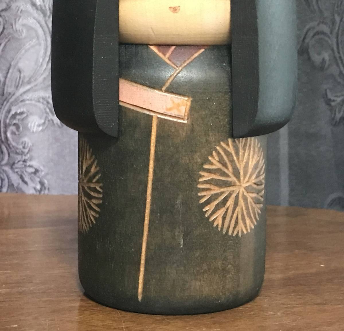 創作こけし　関口三作　13.7cm　Sosaku Kokeshi doll by Sekiguchi Sansaku #K2213_画像3