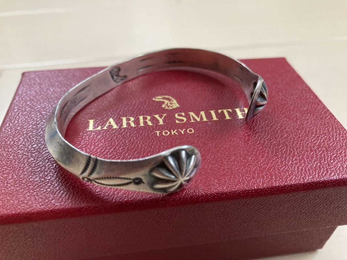 送料無料 廃盤 希少 ラリースミス バングル シルバー LARRY SMITH