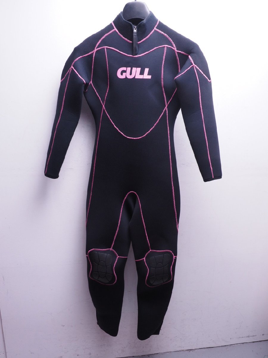 USED GULL ガル 5mm ウェットスーツ レディース サイズ:M 身長156-160cm 体重48-52kg パワーテックジャージ 手足首ファスナー付き