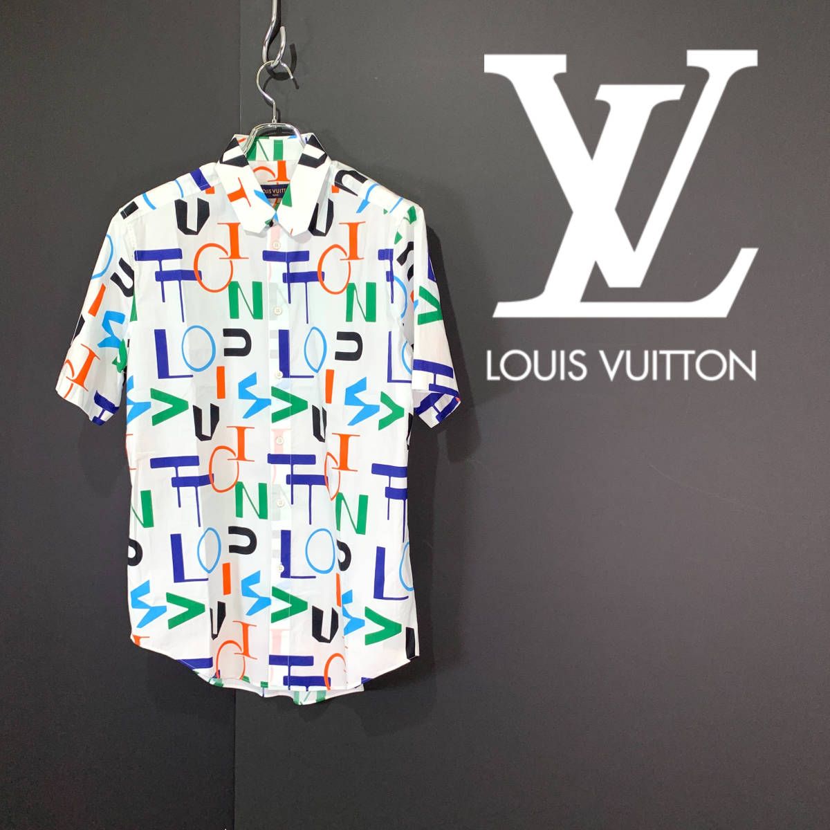2020AW LOUIS VUITTON ルイヴィトン LVSE エレクトリック レギュラーDNA シャツ size L RM202M XDO HJS05W