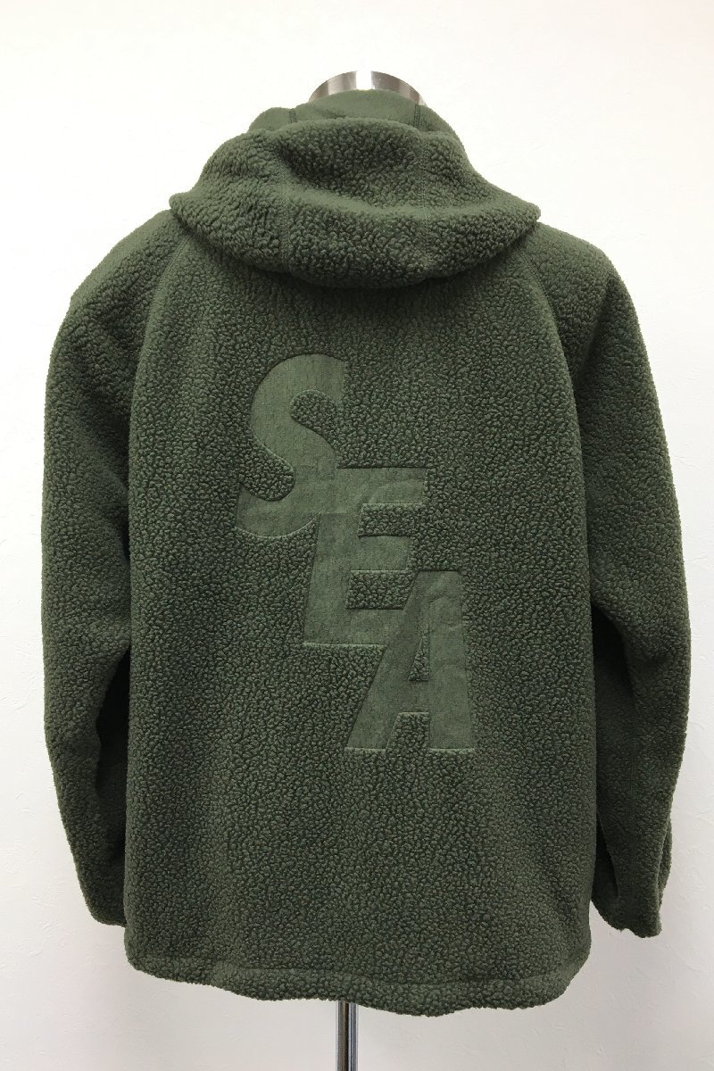 WIND AND SEA × Snow Peak FLEECE ボア ジャケット サイズL グリーン系 メンズ 未使用【sm0803190】_画像4