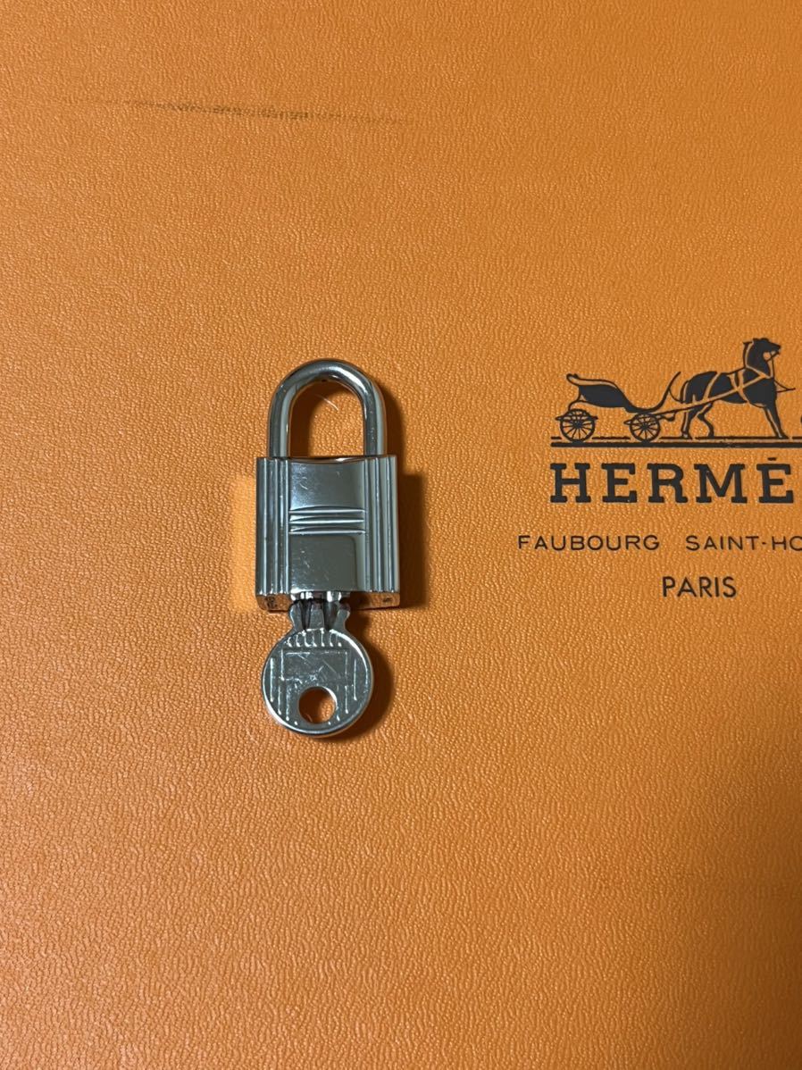 114番 シルバー エルメス 南京錠 HERMES カデナ... - ヤフオク!