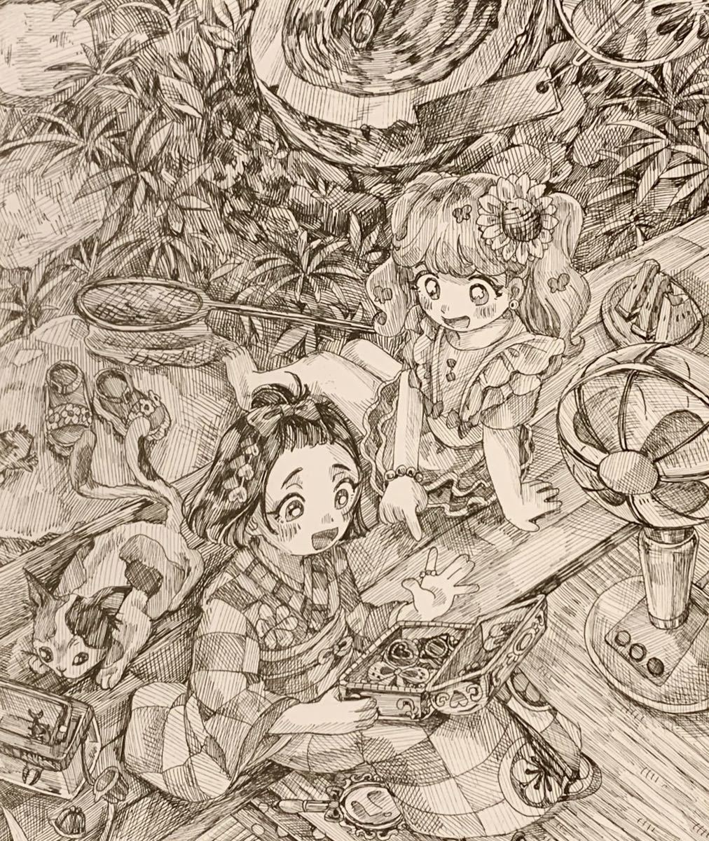 手描きイラスト オリジナル『座敷わらし』 | www.schmetterlinghaus.at