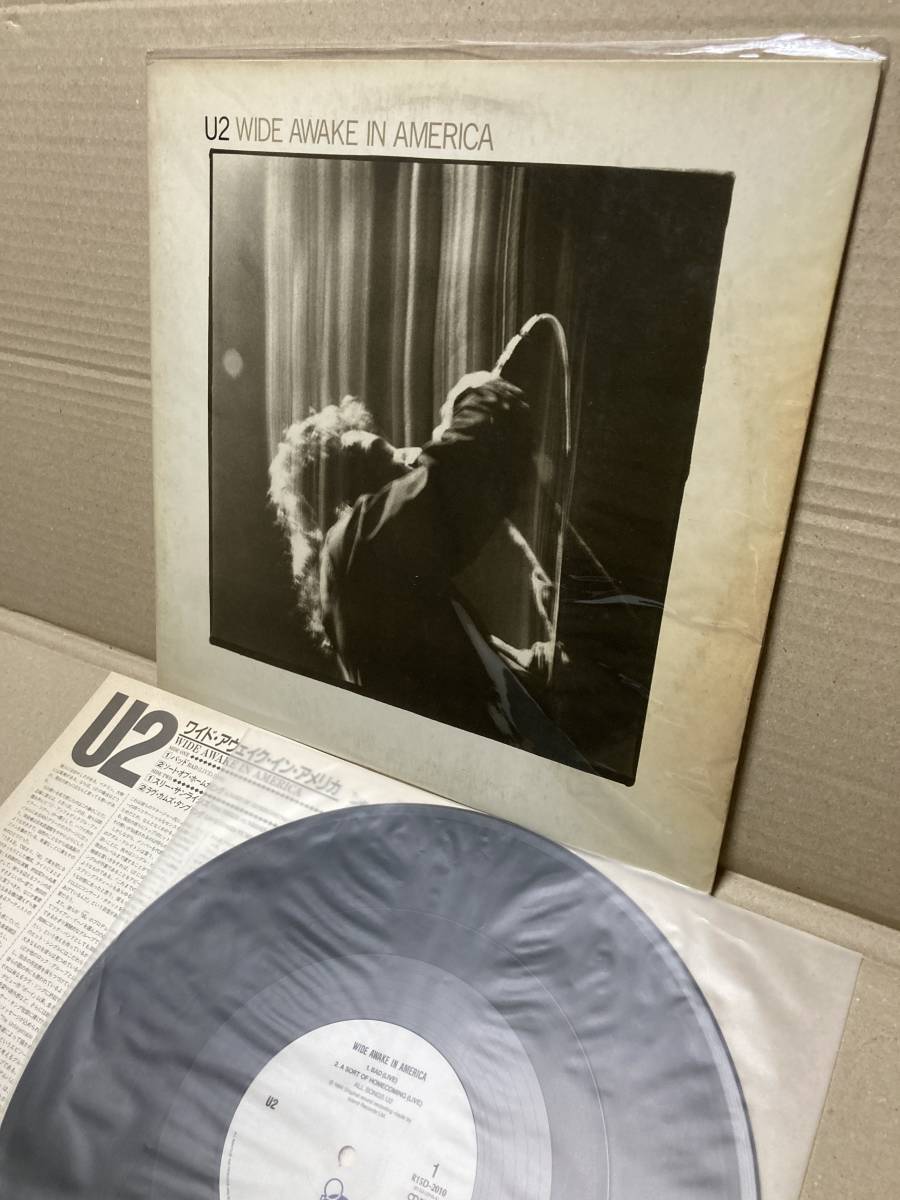 PROMO R15D-2010！美盤12''！U2 / Wide Awake In America Polystar 見本盤 プロモ サンプル THE UNFORGETTABLE FIRE SAMPLE 1985 JAPAN NM_画像1