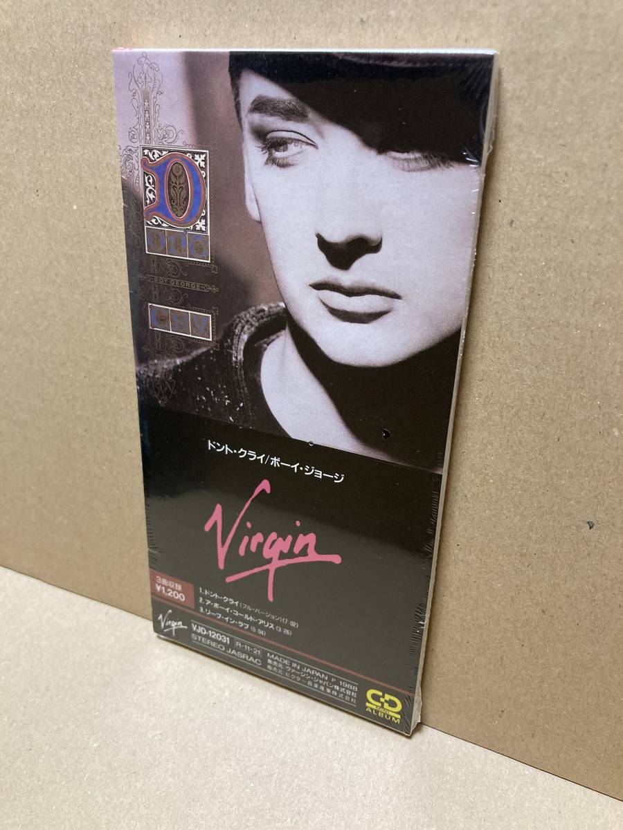 PROMO SEALED! новый товар 8cm CD! Boy * George Boy George / Don\'t Cry Victor VJD-12031 образец запись нераспечатанный CULTURE CLUB SAMPLE JAPAN MINT