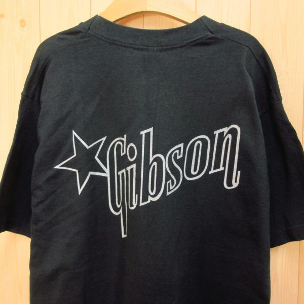 ◎良品！L 2枚セット！Gibson ギブソン◆半袖 Tシャツ グッズ ギター 音楽 大きめサイズ◆メンズ 黒◆C10770_画像4