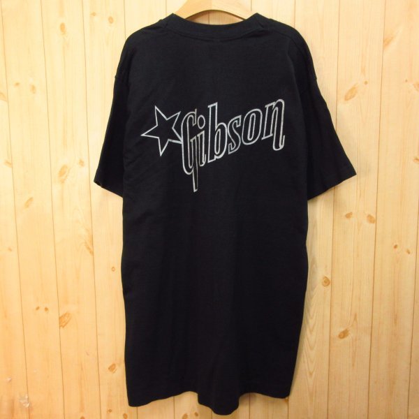 ◎良品！L 2枚セット！Gibson ギブソン◆半袖 Tシャツ グッズ ギター 音楽 大きめサイズ◆メンズ 黒◆C10770_画像2