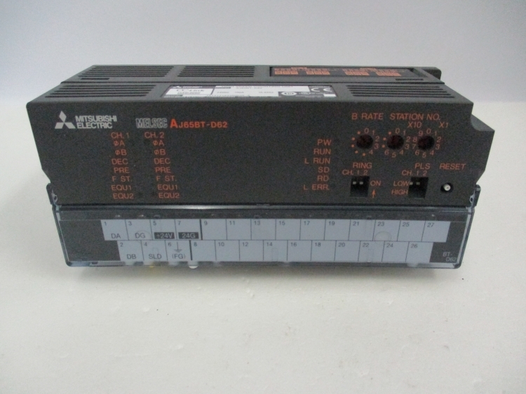 MITSUBISHI CC-Link高速カウンタユニット AJ65BT-D62 24VDC 70mA