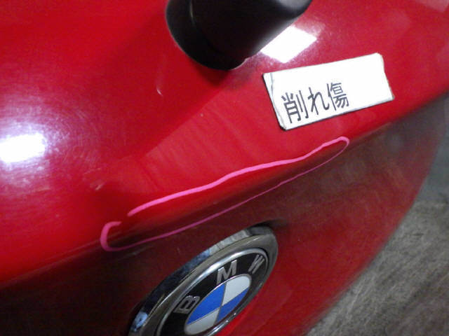 H23年 BMW 1シリーズ 116iスポーツ DBA-1A16 F20 バックドア リアゲート 赤 A61 [ZNo:03010292]_画像2