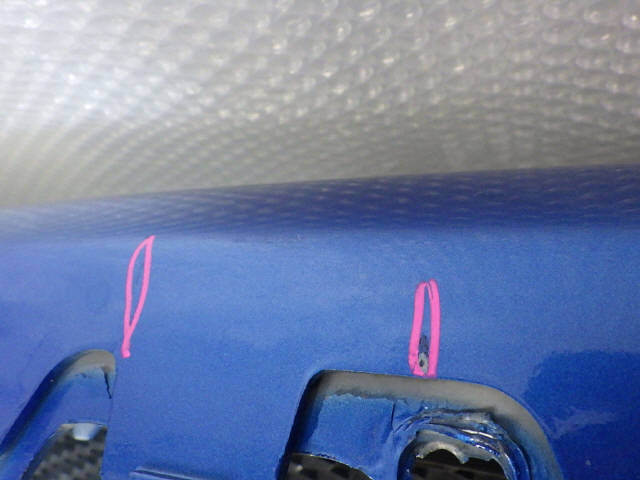 H19 год Peugeot 206 GH-T1KFW передний бампер синий KMF [ZNo:04002232]