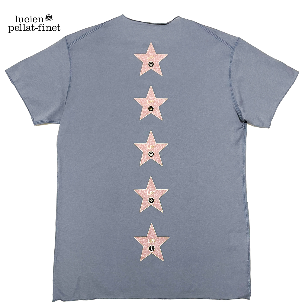 ルシアンペラフィネメンズWALK OF FAME TシャツSグレーlucien pellat-finet★_画像1