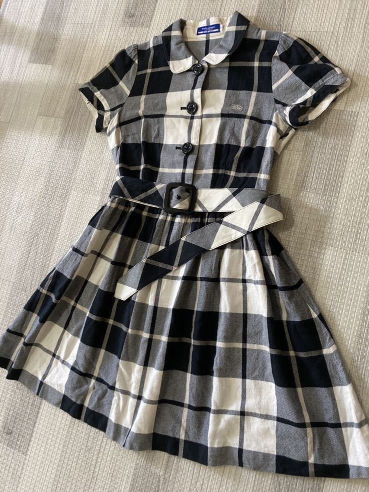 バーバリーブルーレーベル春チェックワンピース バーバリーブルーレーベル春チェックワンピース