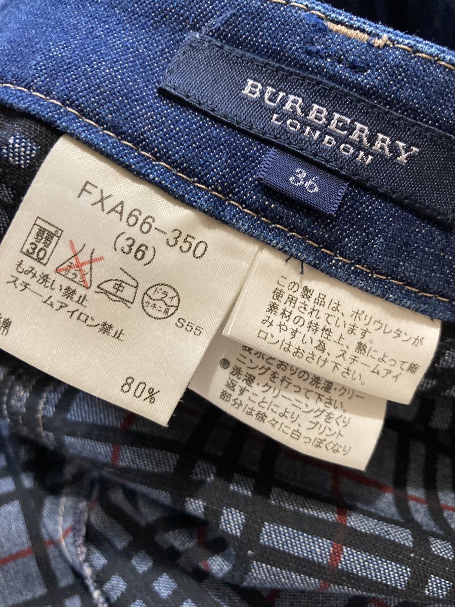 春夏秋】BURBERRYLONDON バーバリーロンドン レディース36 デニム
