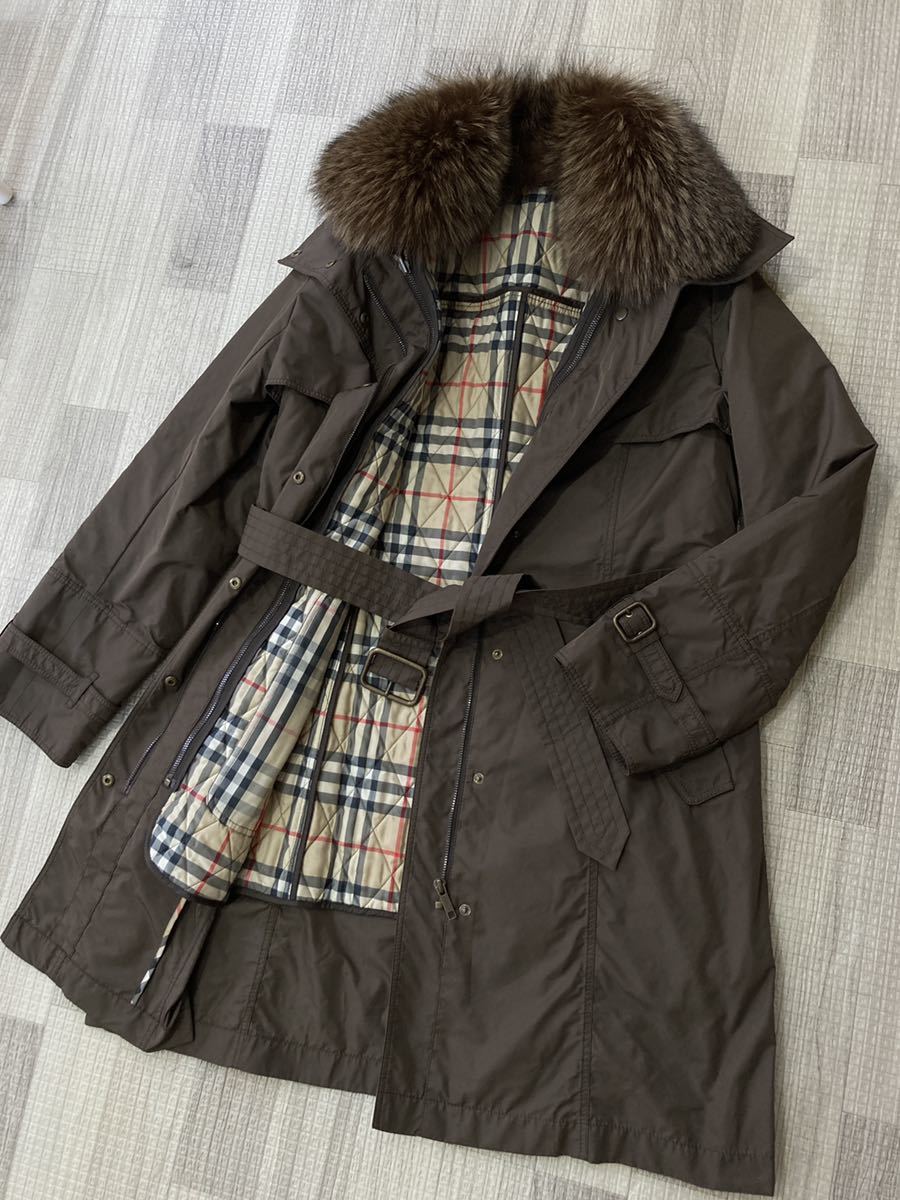 春秋冬】BURBERRYLONDON バーバリーロンドン レディース38 フォックス