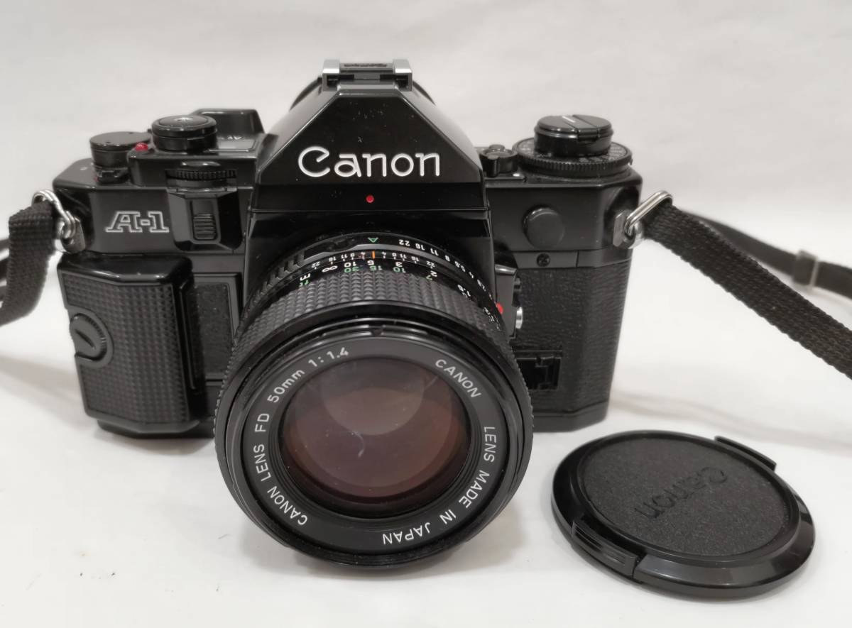 卸し売り購入 Canon A-1 キャノン フィルムカメラ ブラックボディ レンズ FD 50mm 1:1.4