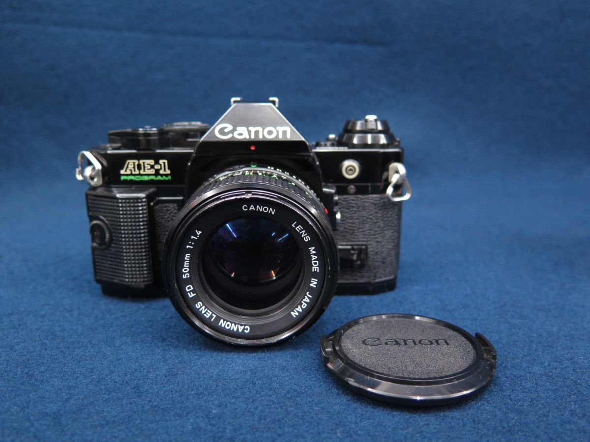 ★Camera77 Canon AE-1 PROGRAM 4549557+CANON LENS FD 50㎜ 1:1.4 6921332★キャノン/消費税0円_画像1
