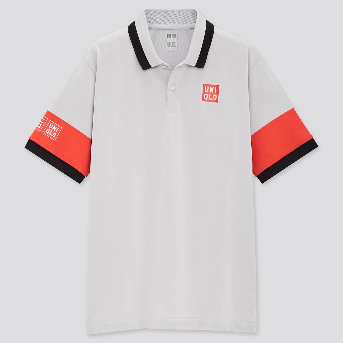 【貴重品】UNIQLO ユニクロ テニスウェア 錦織圭 Kei Nishikori ジョコビッチ Novak Djokovic フェデラー Roger Federer L ポロシャツ_画像2