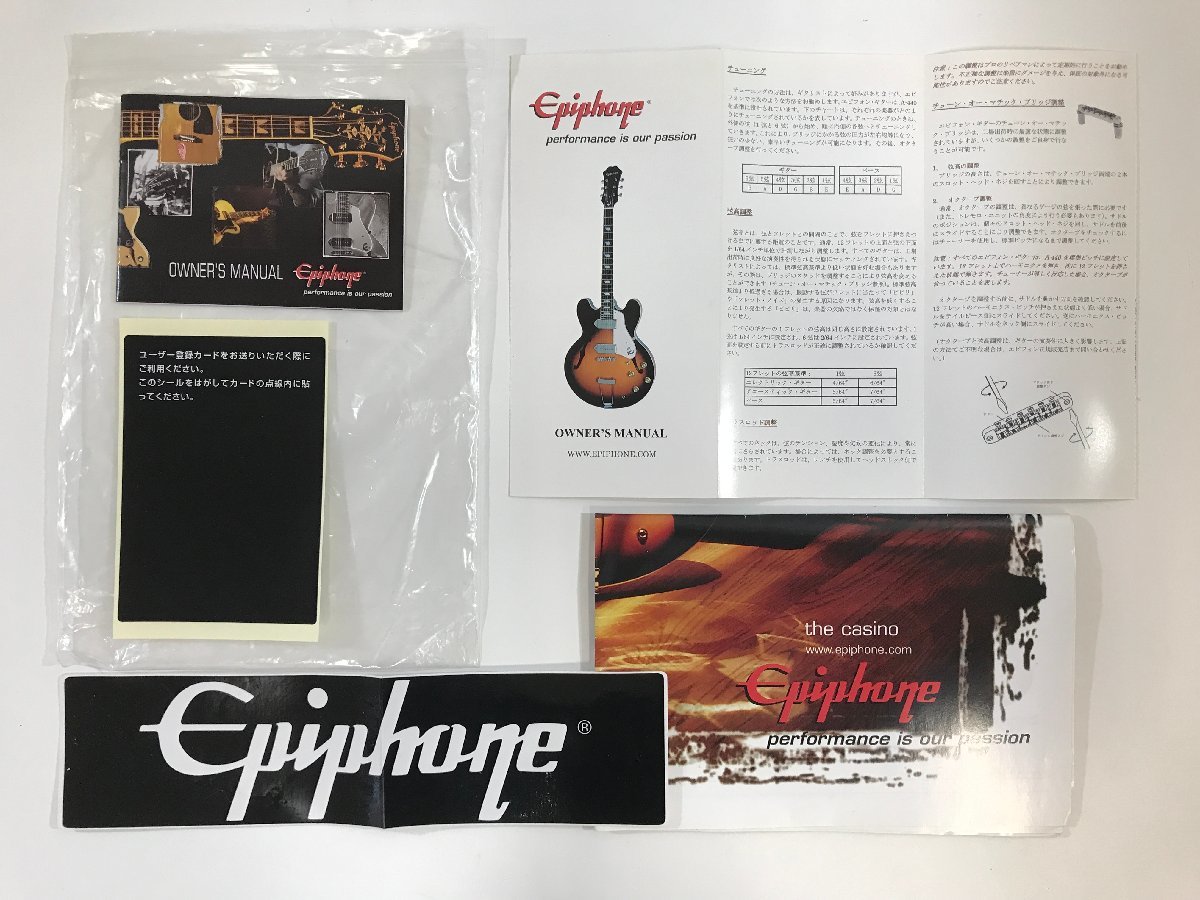 Epiphone エピフォン エレキギター DOT Studio WC ＜ソフトケース付き・書き込み多数あり＞ セミアコースティック ◆_画像9