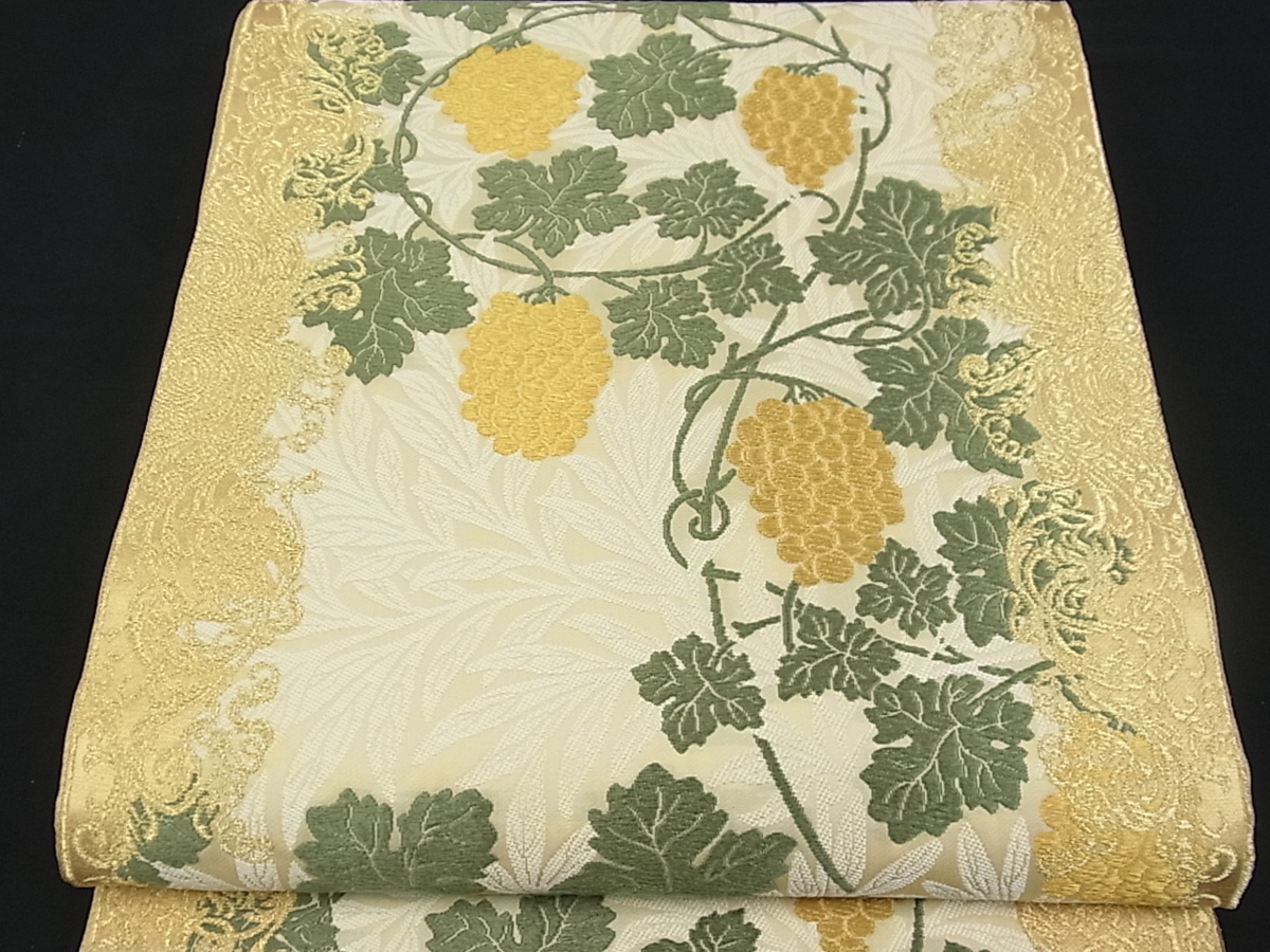 平和屋□極上 皇室・伊勢神宮御用 御御帯 山口美術織物 山口弘躬 六通