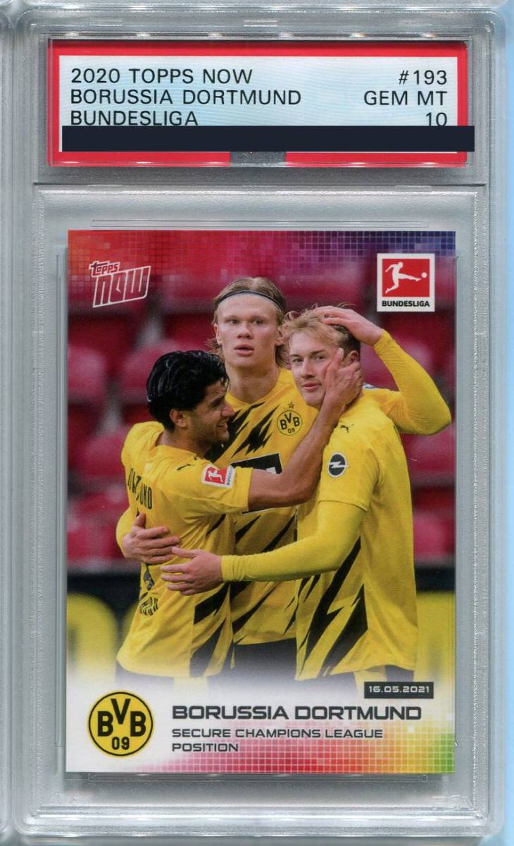 2021 Topps Now ブンデスリーガ 193 Dortmund Haaland ドルトムント ハーランド PSA 10_画像1