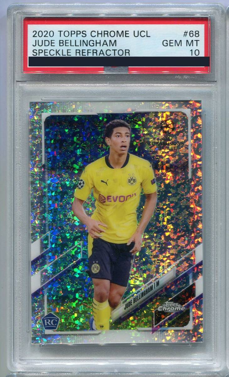 2020 Topps Chrome UCL Jude Bellingham Speckle Refractor PSA 10 GEM