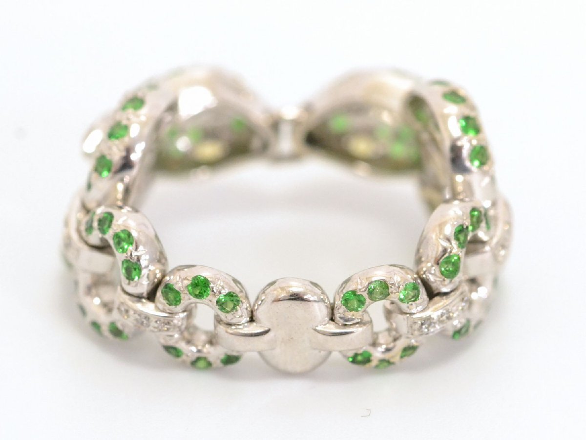 本物 ガーネット 1.03ct イエローサファイア 0.27ct ダイヤモンド 0.17