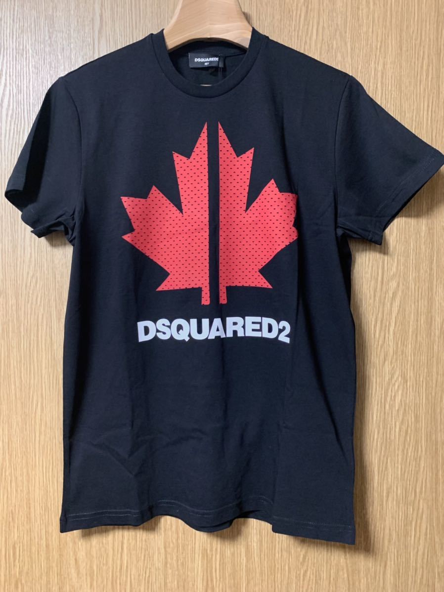 新品 ディースクエアード DSQUARED2 Tシャツ ツリーロゴ ブラック 黒