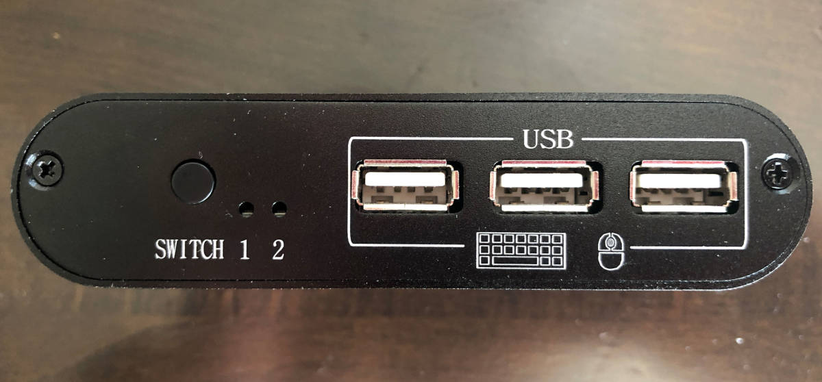 LiNKFOR 2ポート USB HDMI パソコン切替器（PC 2台用）中古品
