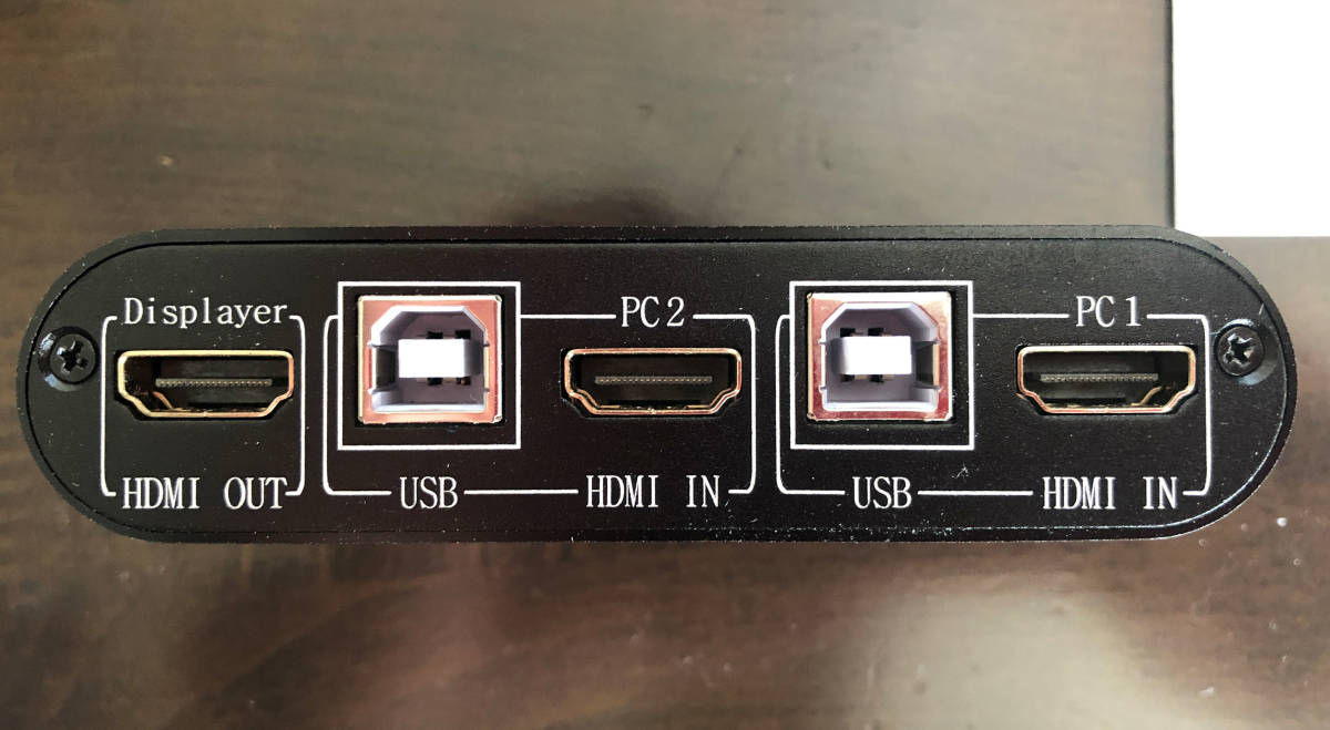 LiNKFOR 2ポート USB HDMI パソコン切替器（PC 2台用）中古品