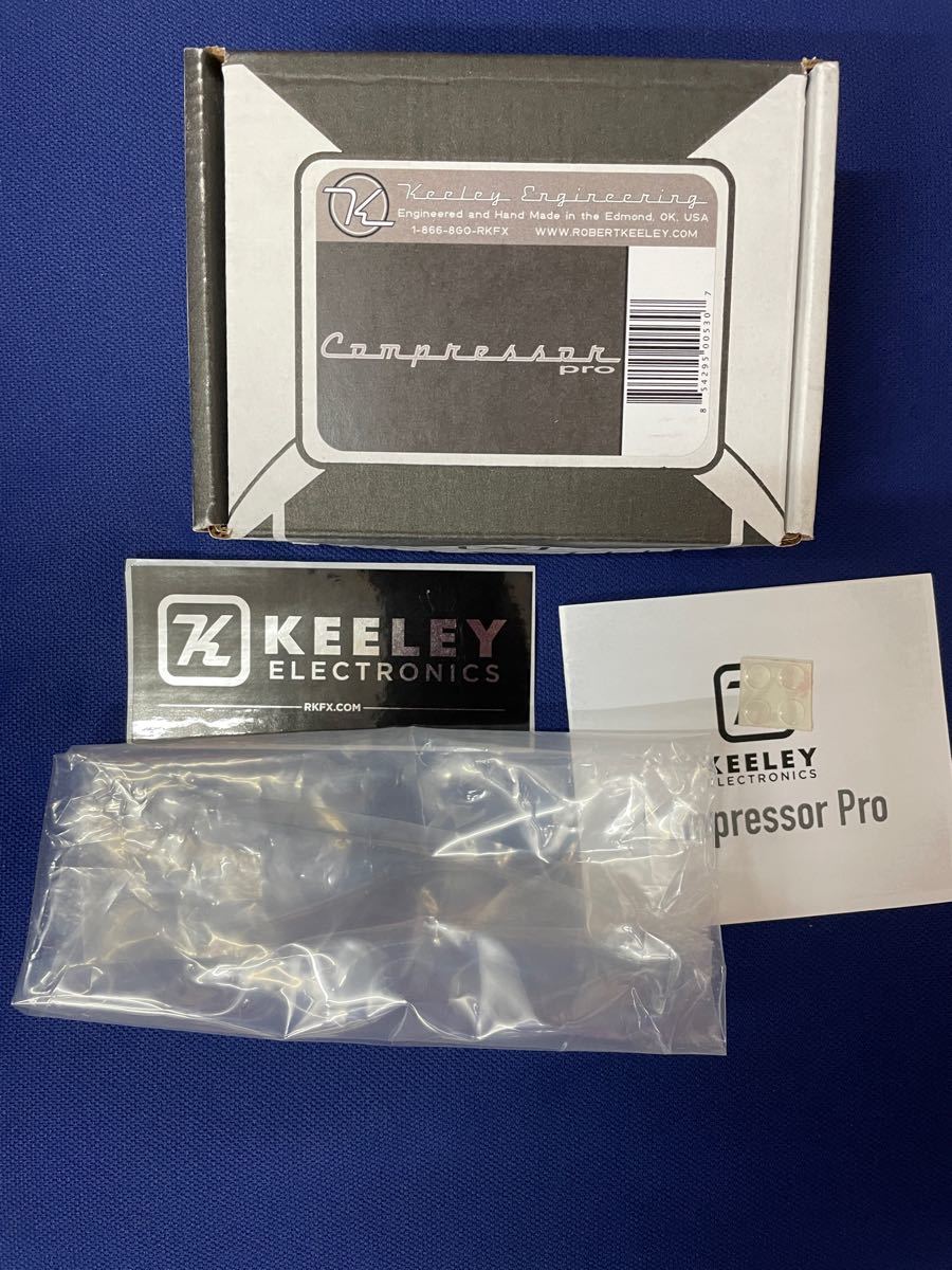 高品質 Keeley キーリー Compressor Pro　コンプレッサープロ使用頻度・少 guitarにbassにOK 箱付