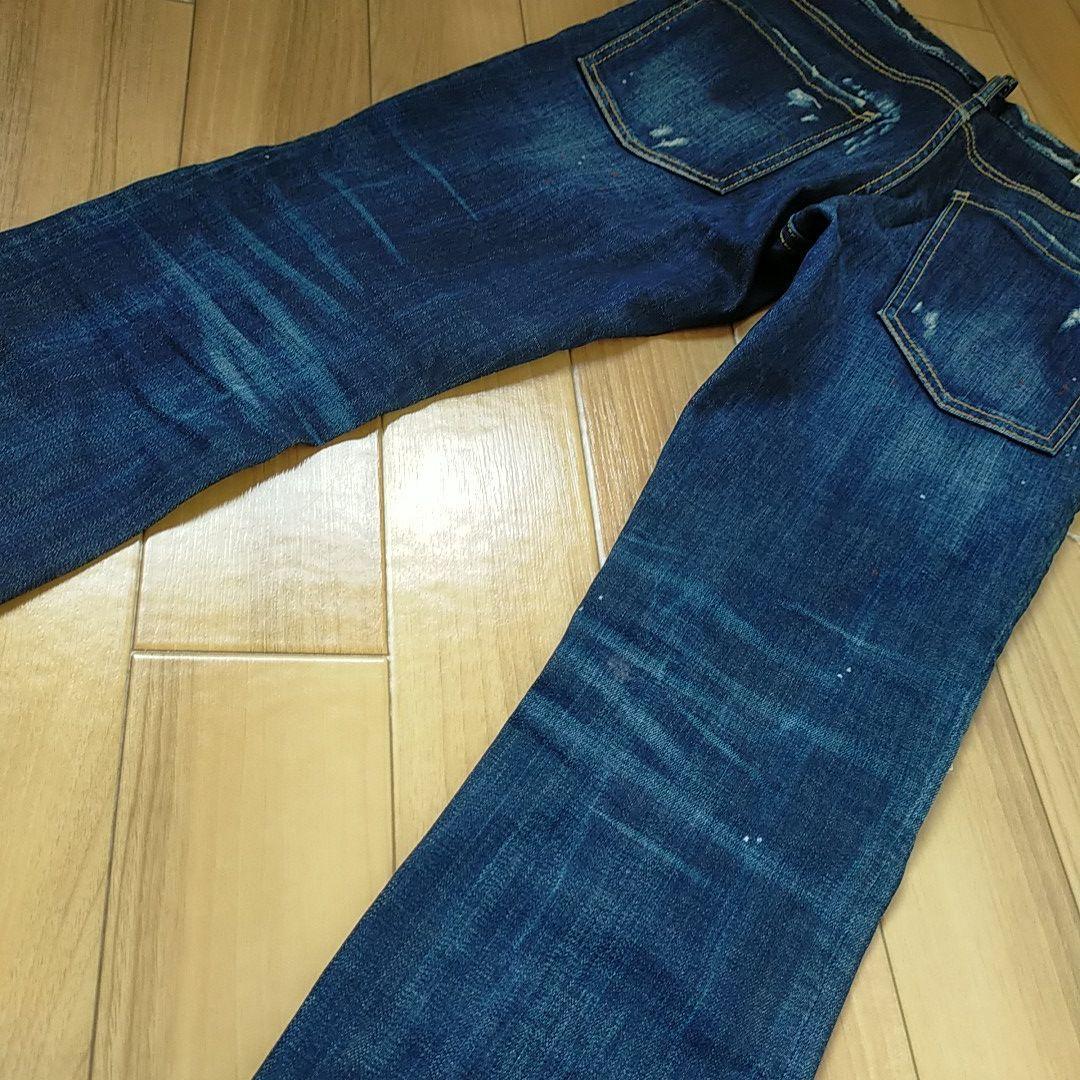 DSQUARED2 ディースクエアード SKATERJEAN デニムパンツ スケータージーンズ S71LB0756 インディゴ 20SS サイズ46 イタリア製