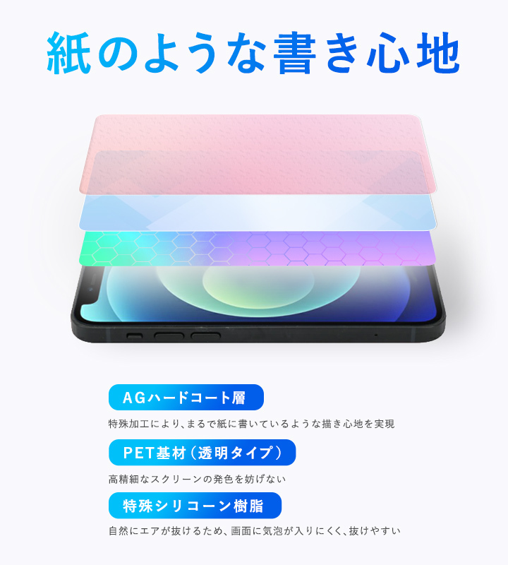 HUAWEI MatePad Paper 保護 フィルム OverLay Paper for ファーウェイ メイトパッド ペーパー ペーパーライク 紙のような描き心地_画像3