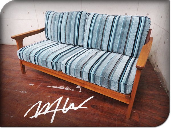 □展示品□WTW□高級□TISMO SOFA STRIPE/ティズモソファストライプ