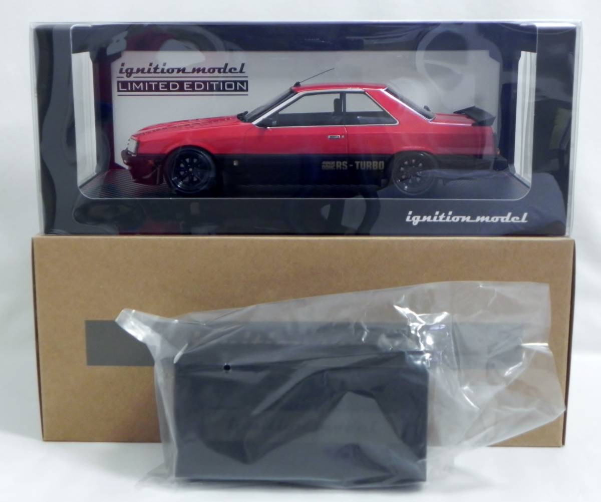 IG 2347 1/18 Nissan Skyline 2000 RS-Turbo (R30) Red/Black With Engine WEB限定 イグニッションモデル スカイライン FJ20エンジン付き_画像1