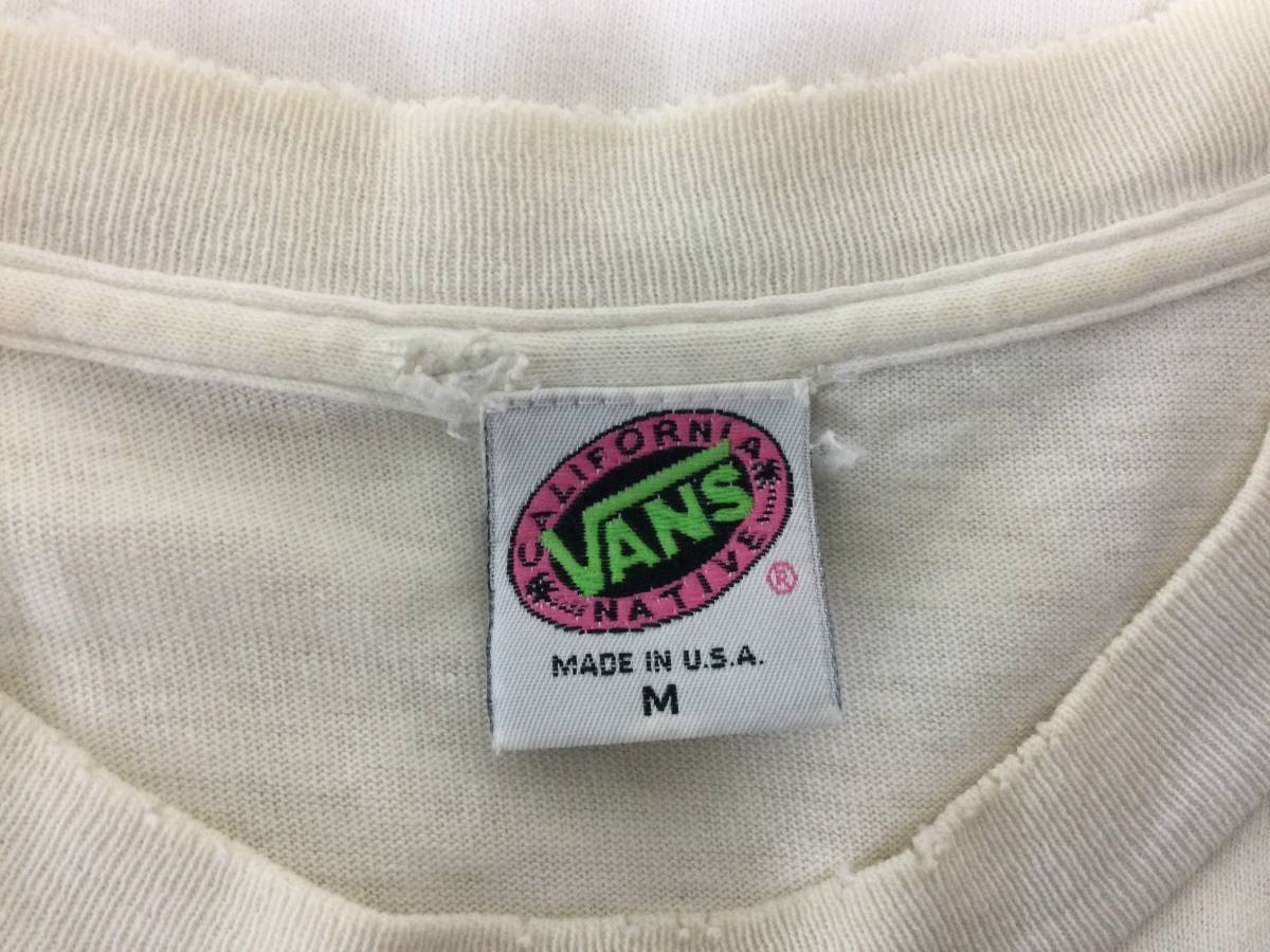 USA製 VANS バンズ ヴァンズ 8ボール Tシャツ Mサイズ ビンテージ _画像4