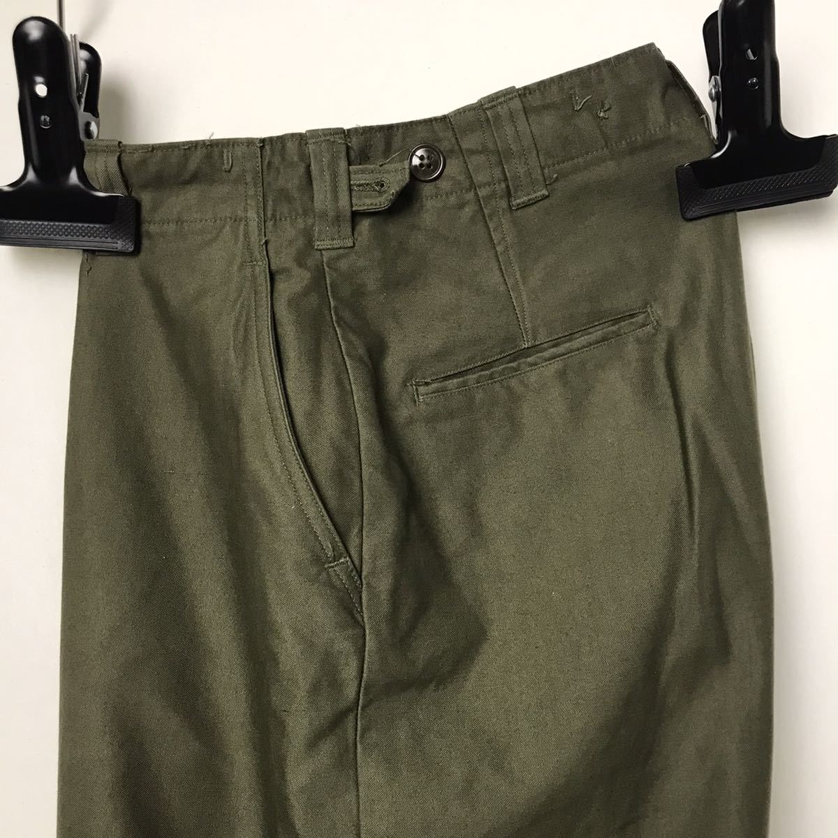 40s ビンテージ ミリタリー トラウザーズ オリーブ 30 パンツ 30 M-45