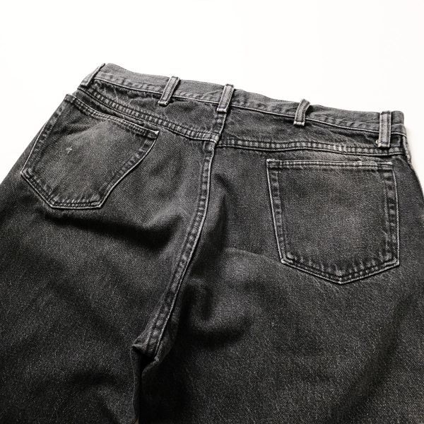 90\'s blue bell made Basic edition . dyeing black Denim pants ( absolute size 34×31) black strut 90 period America made old tag Old 