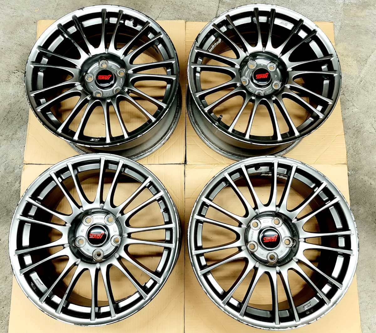 希少】スバル WRX STI 純正 BBS ホイール 4本セット GDB GRB GVB VAB