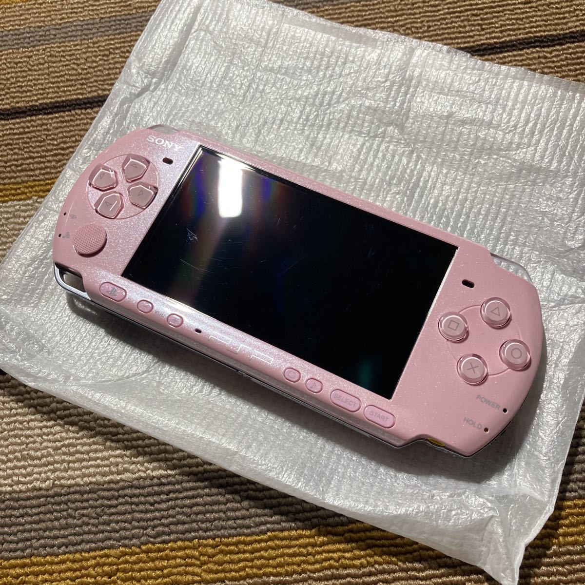 PSP PSP-3000 本体 ブロッサムピンク アダプター 充電池 箱説付