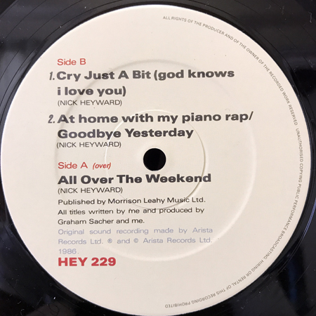 Nick Heyward / All Over The Weekend ..._画像3