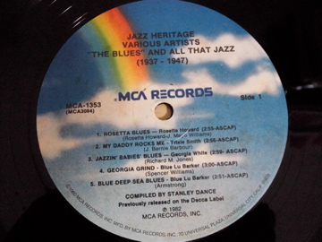 *【LP】V.A./ROSETTA HOWARD , PEETIE WHEATSTRAW , JOHNNY TEMPLE , 他 / THE BLUES AND ALL THAT JAZZ 1937-1947（輸入盤）MCA-1353_画像2