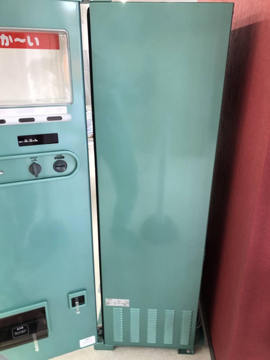 G3099　店舗引取限定 自動販売機 MV-S1 卓上型 飲料用 自販機 グリーン サンプル表示タイプ _画像8