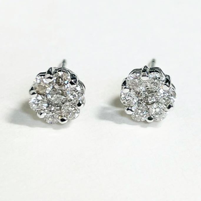 ☆K18WG ダイヤ付きピアス☆ | sweatreno.com