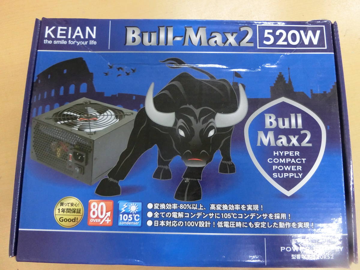  б/у ( утиль ) KEIAN производства Bull-Max2 520W ATX источник питания KT-520RS2 [228-1050]* бесплатная доставка ( Hokkaido * Okinawa * отдаленный остров за исключением )*S